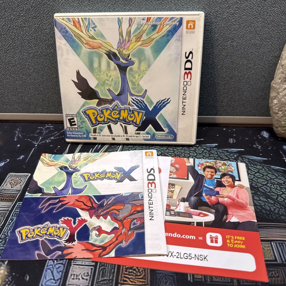 Nintendo Pokemon X Nintendo 3DS Case w/ Inserts (CASE ONLY)